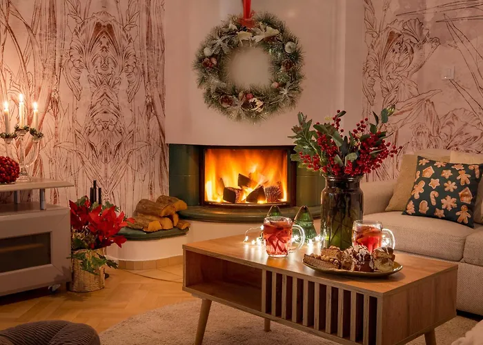 Warm & Cosy 2-store 3-br House With Fireplace, Living Room, Garden, Terrace, Balcony & Parking 30 Minutes From Centre Сasa de vacaciones