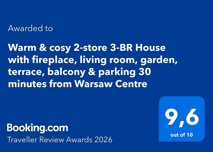 Warm & Cosy 2-store 3-br House With Fireplace, Living Room, Garden, Terrace, Balcony & Parking 30 Minutes From Centre *