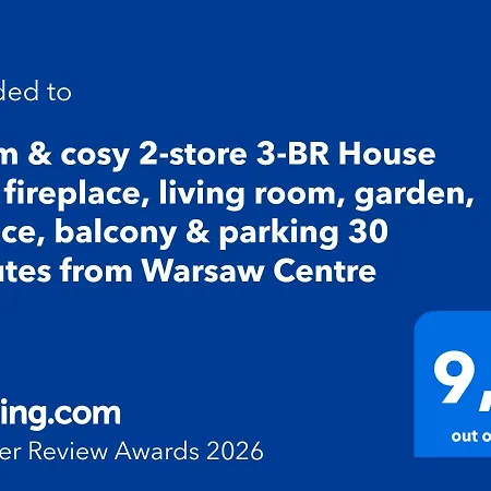 Warm & Cosy 2-store 3-br House With Fireplace, Living Room, Garden, Terrace, Balcony & Parking 30 Minutes From Centre *