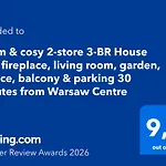 Warm & Cosy 2-store 3-br House With Fireplace, Living Room, Garden, Terrace, Balcony & Parking 30 Minutes From Centre *